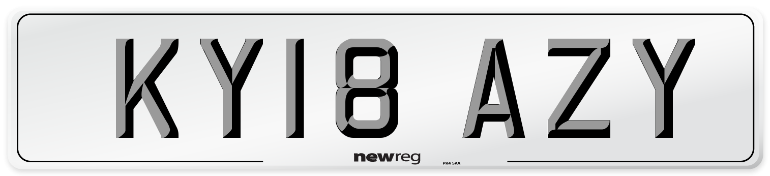 KY18 AZY Number Plate from New Reg